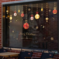 1pc Modern Christmas Holiday Decorative Glass Window Stickers - - Merry Christmas & Happy New Year Window Film - 3mil Thickness