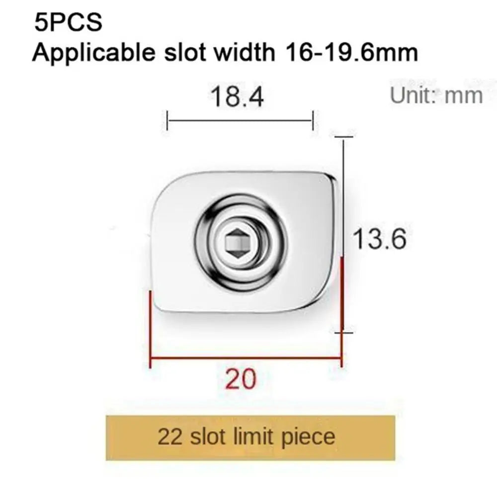 5PCS Stainless Steel Wind Support Limit Plate Window Lock Non Punching Window Limiter Limit Lock Portable