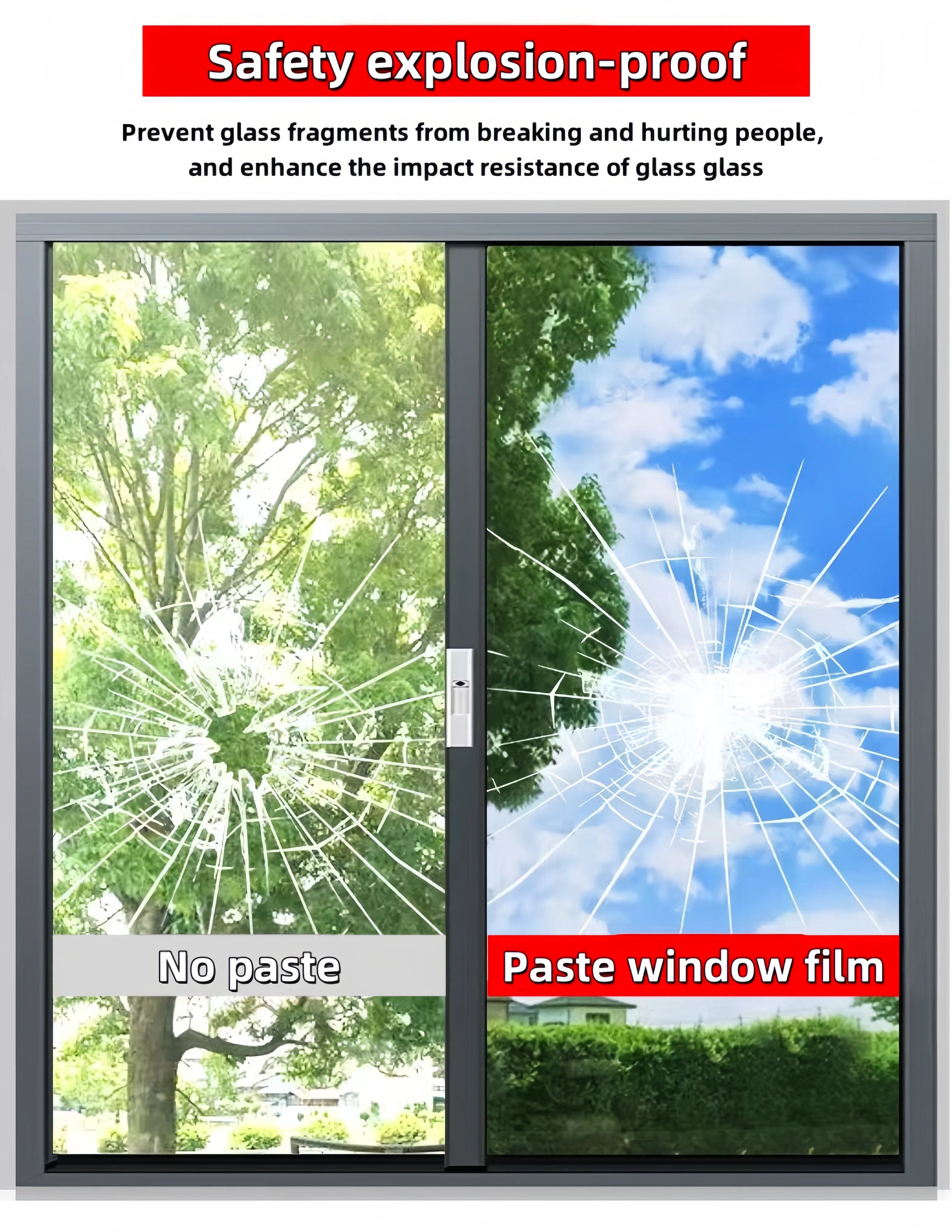 One-Way Perspective Glass Window Sticker Insulating Window Film Window Privacy Film Isolation 99% Uv Mirror Reflection