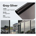 Window Film Privacy vinyl glass window One Way Daytime Privacy Static Cling Blocking Anti UV Reflective  adhesive vinyl for car