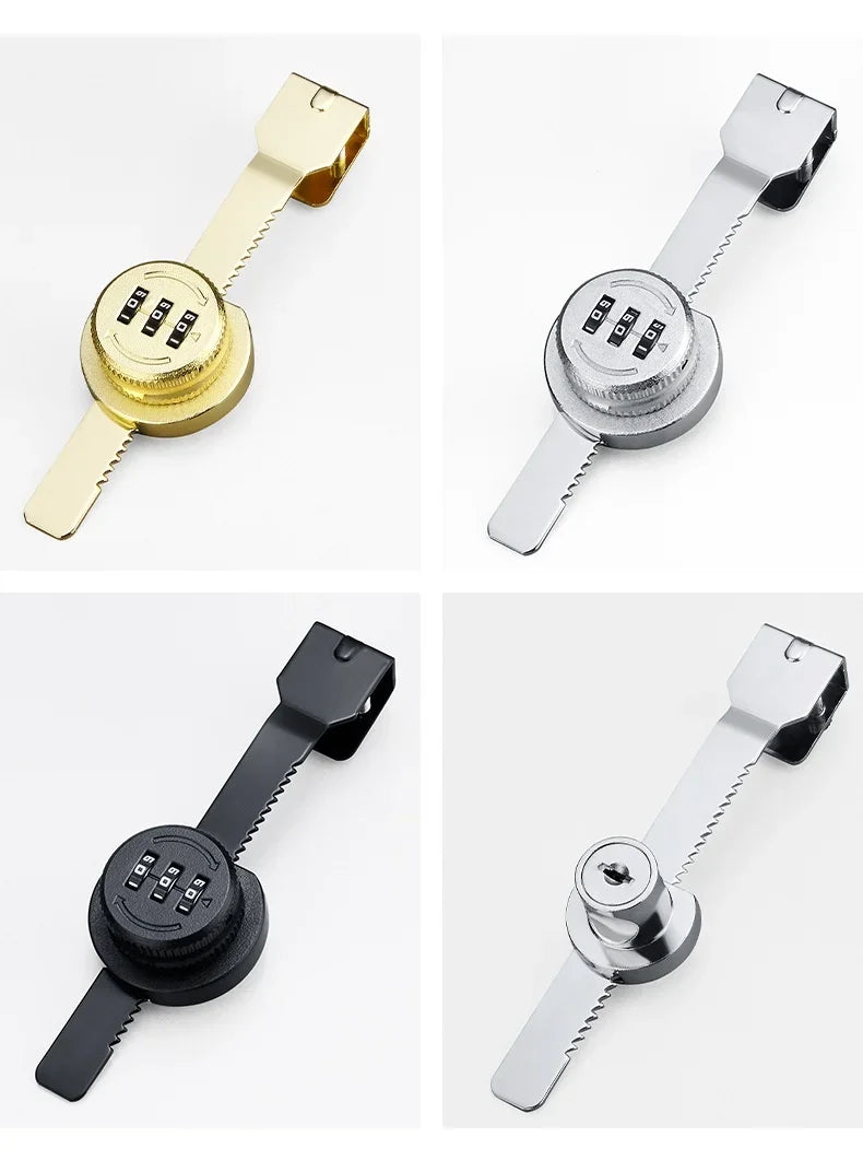 ZEXEF Glass Cabinet Password Lock Glass Sliding Door Lock Storage Display Cabinet Window Double Open Combination Lock Hardware