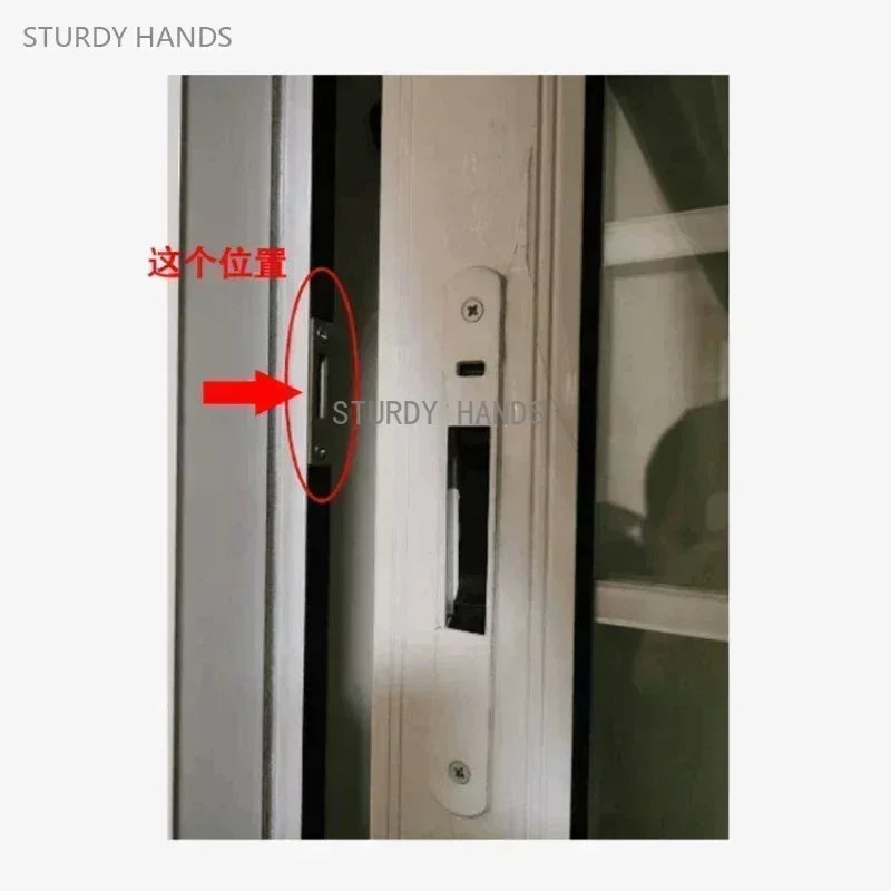 1 set of thickened stainless steel aluminum alloy door and window hook locks balcony sliding glass sliding door lock buckles