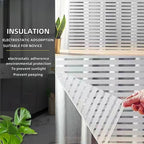 Horizontal Stripesd Glass Window Film Privacy Frosted Glass Window Sticker Translucent Opaque Sticker Suitable for Kitchen Offices and Other Scenes