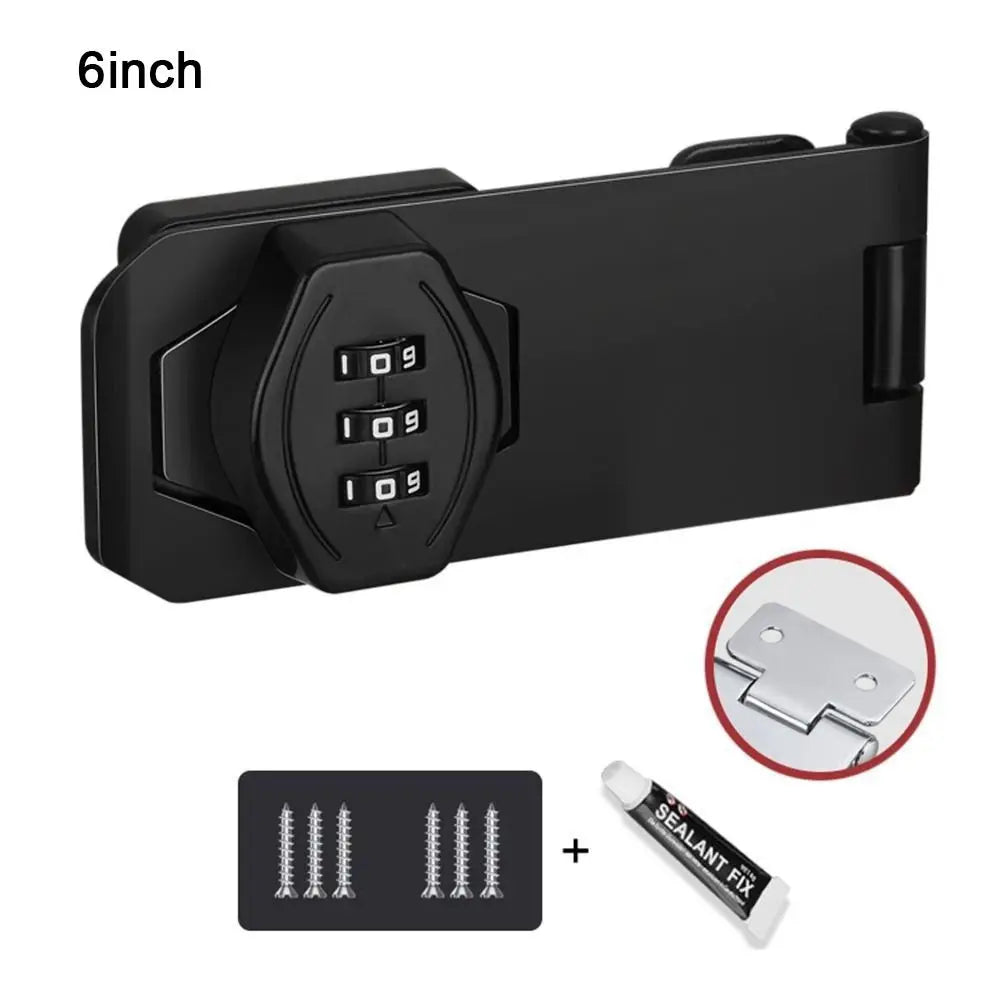 New Zinc Alloy Cabinet Password Locks Anti-Theft Security Combination Coded Lock 3 Digit Coded Keyless Window Stoppers Home