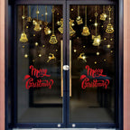 Merry Christmas Wall Stickers Showcase Window Festival Decals Santa Murals New Year Christmas Decorations for Home 20x27cm  ﻿