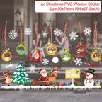 Christmas Window Stickers Christmas Wall Sticker Room Wall Decals Merry Christmas Decors 2024 For Home New Year Stickers 2025
